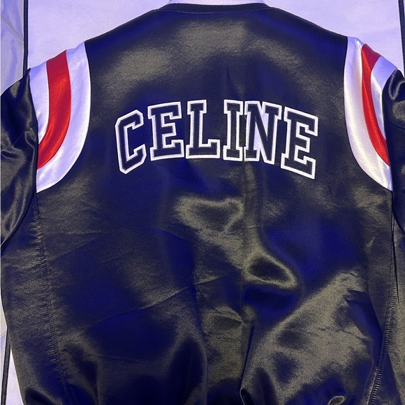 Celine bomber jacket in thick satin - Picture 3 of 7